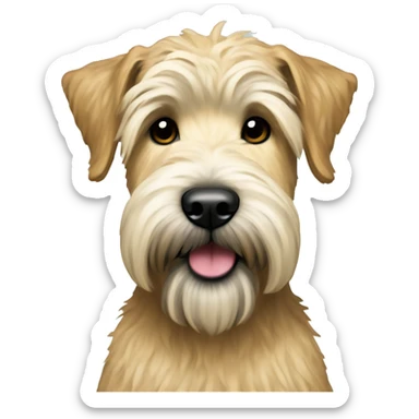 Wheaten terrier christmas sticker