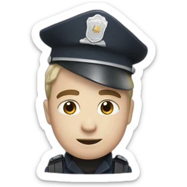 policier sticker