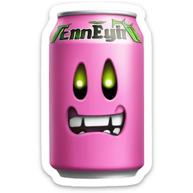 monster energy drink pink sticker
