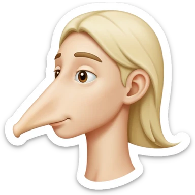 long nosed jew sticker