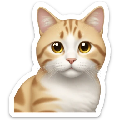 cute cate face sticker