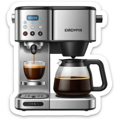 coffee making machine sticker