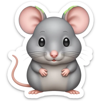 Funny cute mouse giving a side eye sticker