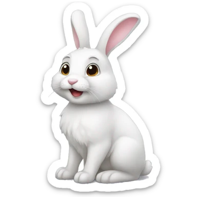 Bunny sticker
