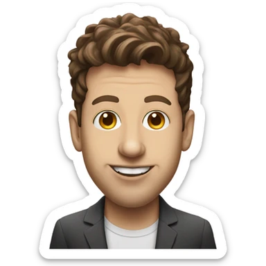 headshot of Sam Altman  sticker
