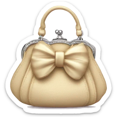 coquette purse with bow sticker