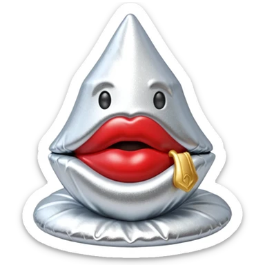 Glittery Hershey’s kiss  sticker