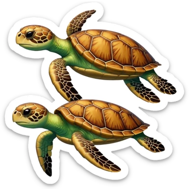Sea turtles sticker