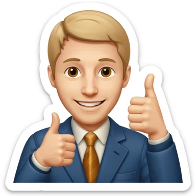 Bobby Fischer giving a thumbs up sticker