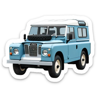 Land Rover series 3 pale blue sticker