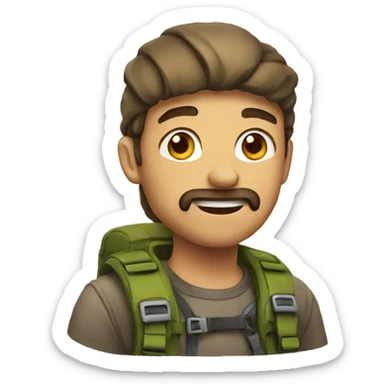 emoji adventurous sticker