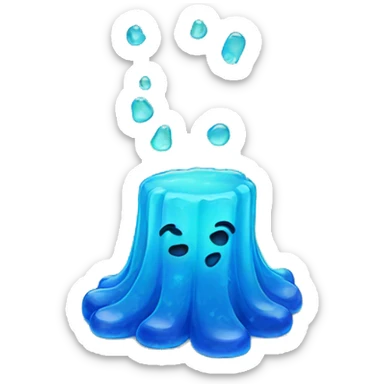 blue jelly slab sticker