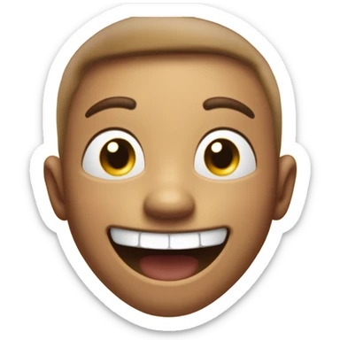 Morning happy face sticker