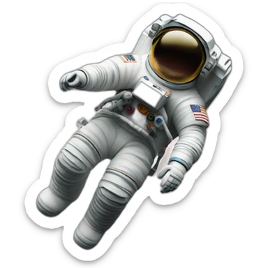 Astronauta flotando en el espacio sticker