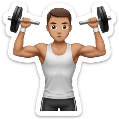 training gym skinny man sticker