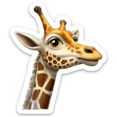 Girafe diable sticker