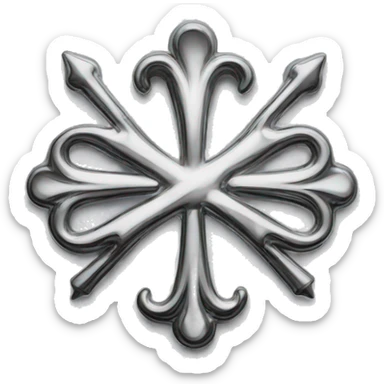 Chrome hearts logo sticker