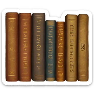 Vintage books sticker
