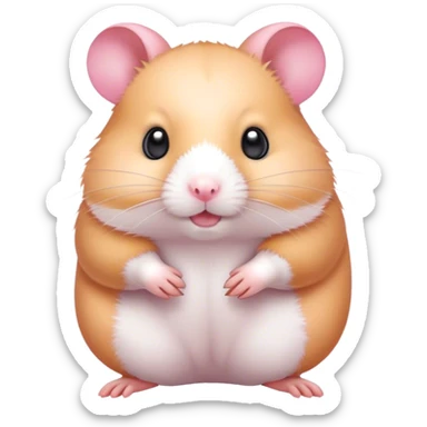 Hámster Rosa  sticker