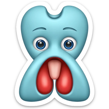 Thyroid gland sticker