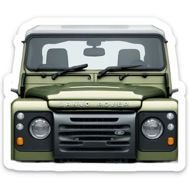 Land Rover defender front view sticker