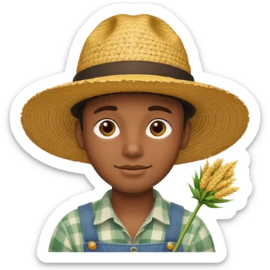 young black farmer sticker