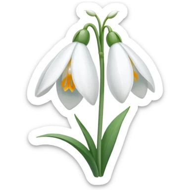 Snowdrop sticker