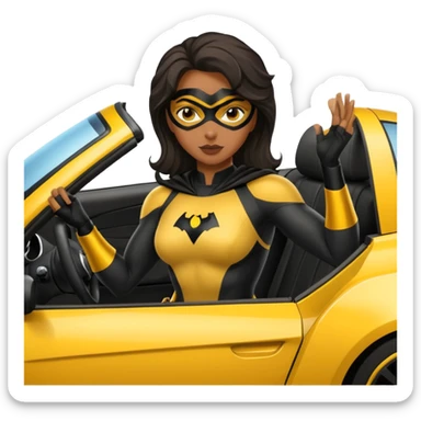 Bumblebee superhero black female’s sexy car sticker
