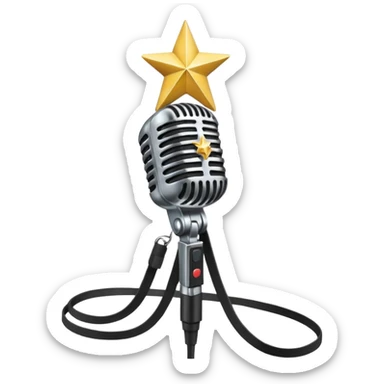  create-a-vibrant-and-dynamic-emoji-that-represents-pop-or-stage-vocal-performance.-the-design-should-feature-a-close-up-of-a-classic-stage-microphone-(retro-style)-with-a-lanyard,-set-against-a-star sticker