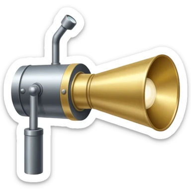 theatre spotlight seen from the side  sticker