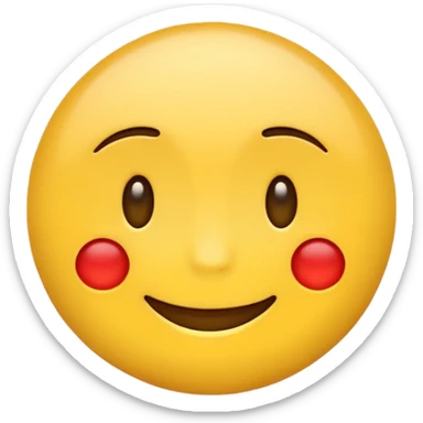 iPhone emoji with text message saying no not smiling and no red dots in dace but a text message sticker