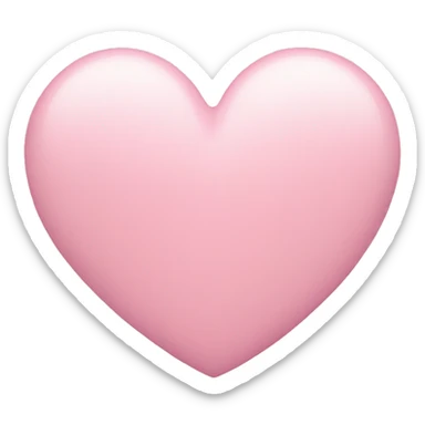 a pastel pink heart sticker