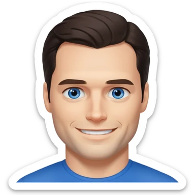 Henry Cavill with blue eyes sticker