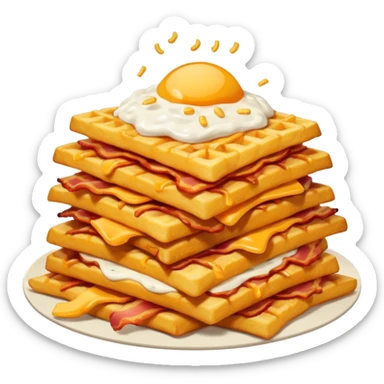 Bacon, cheese and ranch fries sticker