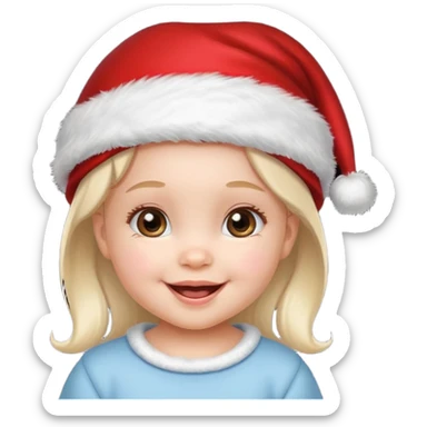 christmas girl but her apperance is like baby, pretty sticker