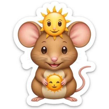 a sun ☀️ 🐭 sticker
