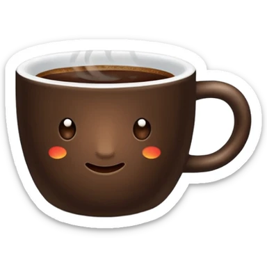 A coffee emoji sticker