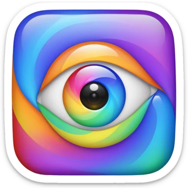  eyes spin multicolore 👁️+🌀+🟣🟢🟠🔵🔴🟡 sticker