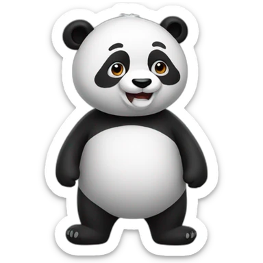 panda saying good game sticker