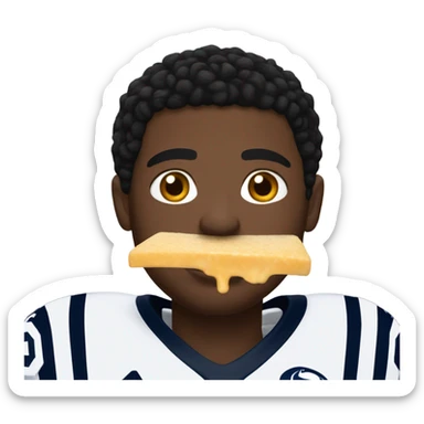 Penn state player with soup sticker