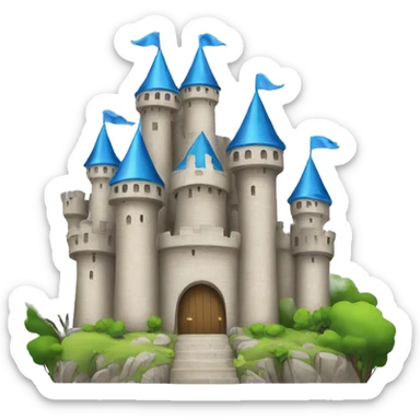 2d princess castle clipart sticker