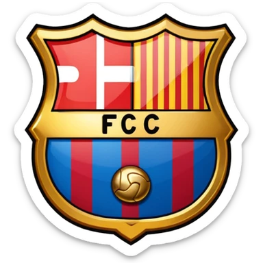 Barcelona FC значок команды sticker