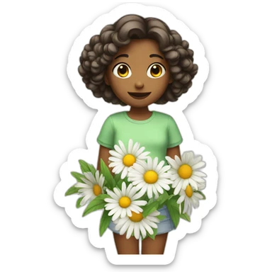 daisy-girl sticker
