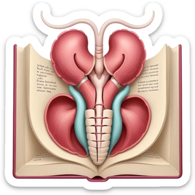 books of the anatomy of the uterus sticker