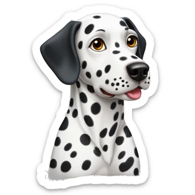 The Dalmatian dog sticker