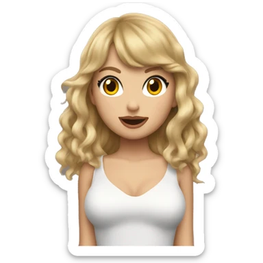 taylor swift singing with lover body on the eras tour sticker