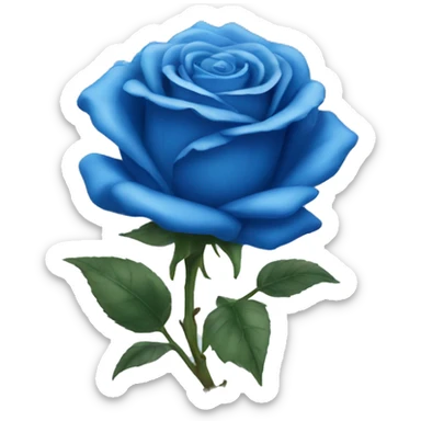 Blue rose sticker