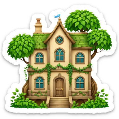 the old house from cinderella sticker