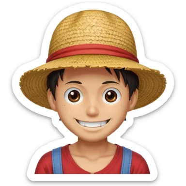 Straw hat luffy sticker