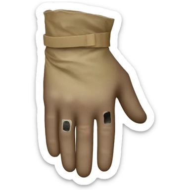 wounded ww1 soldier bandaged hand sticker